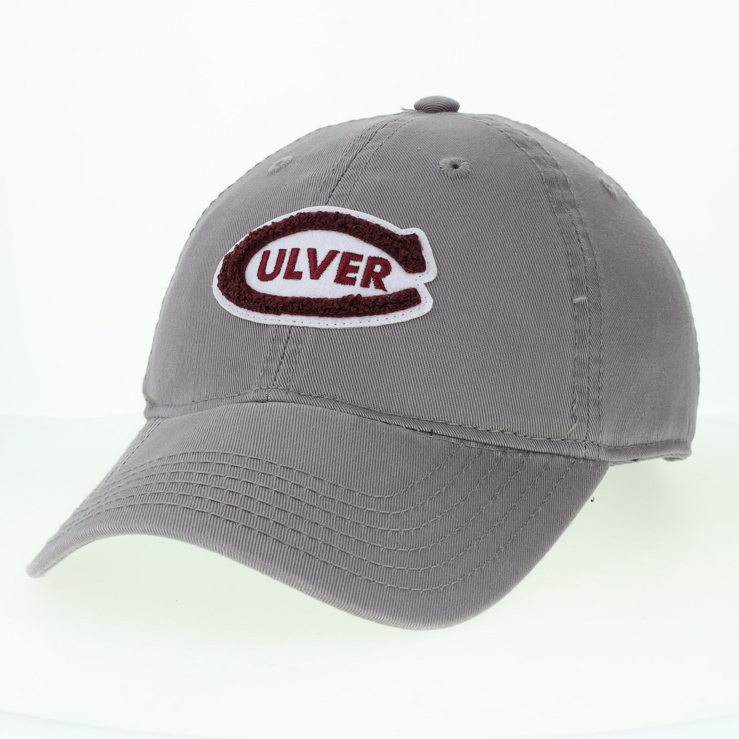 Chenille Varsity Culver Relaxed Twill Hat - Grey