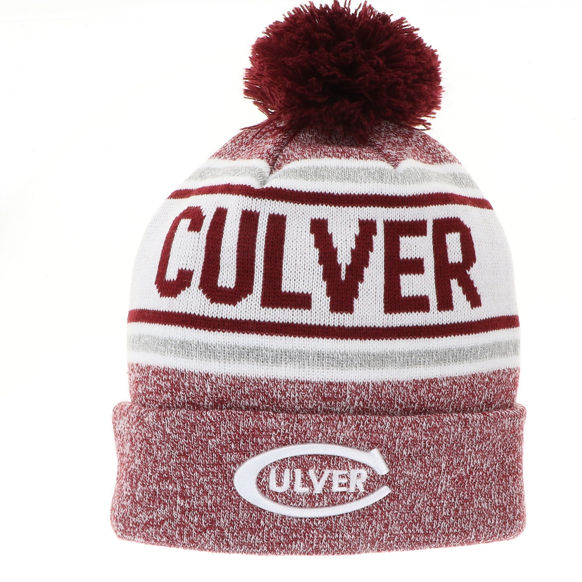 Tailgate Marled Knit-In Cuff Beanie with Pom - Culver Eagles