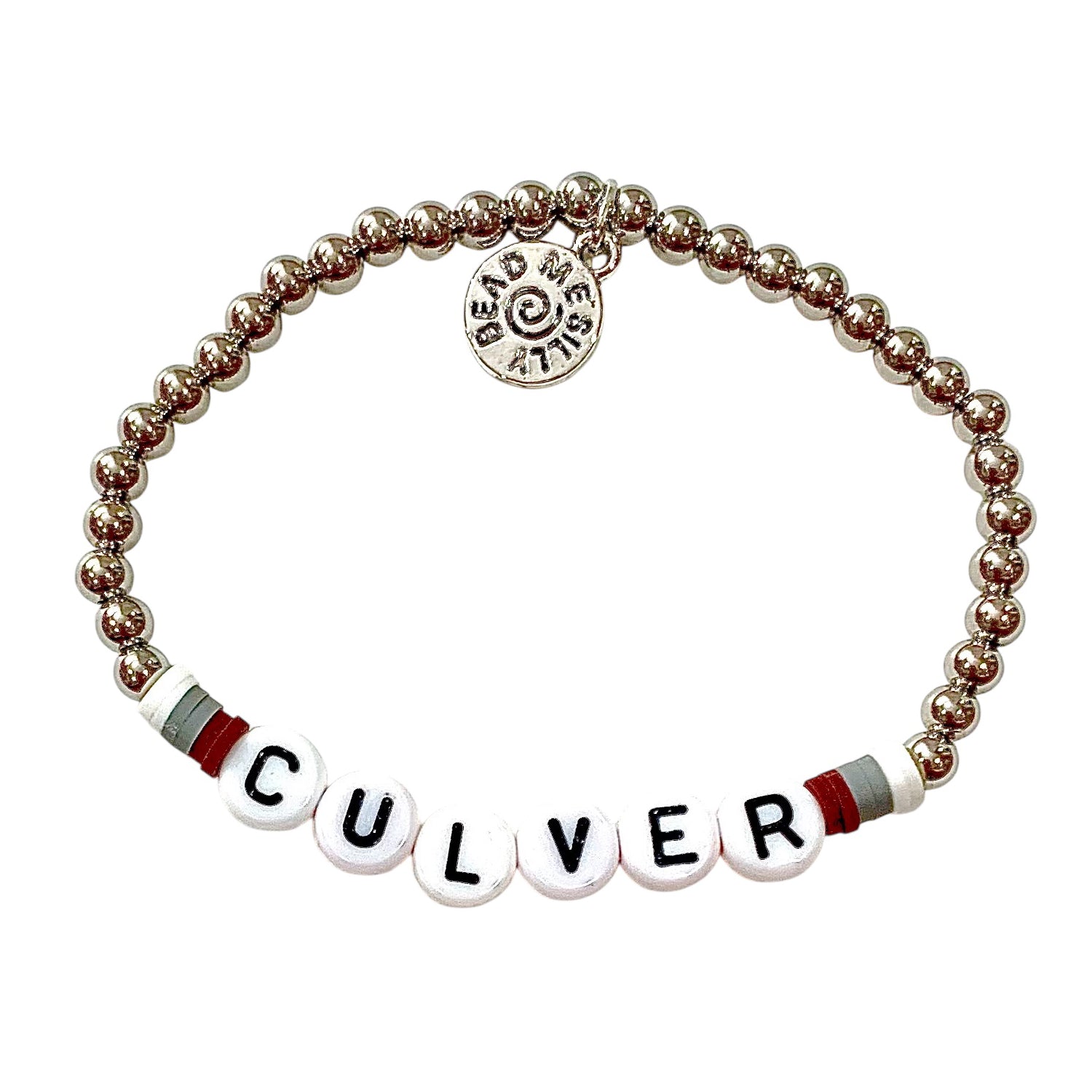Culver Silver Toned Beaded Bracelet