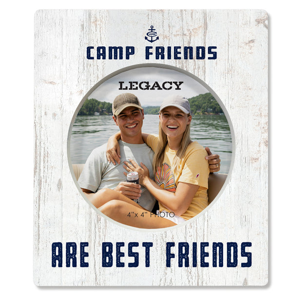 Camp Friends Are Best Friends Circle Frame