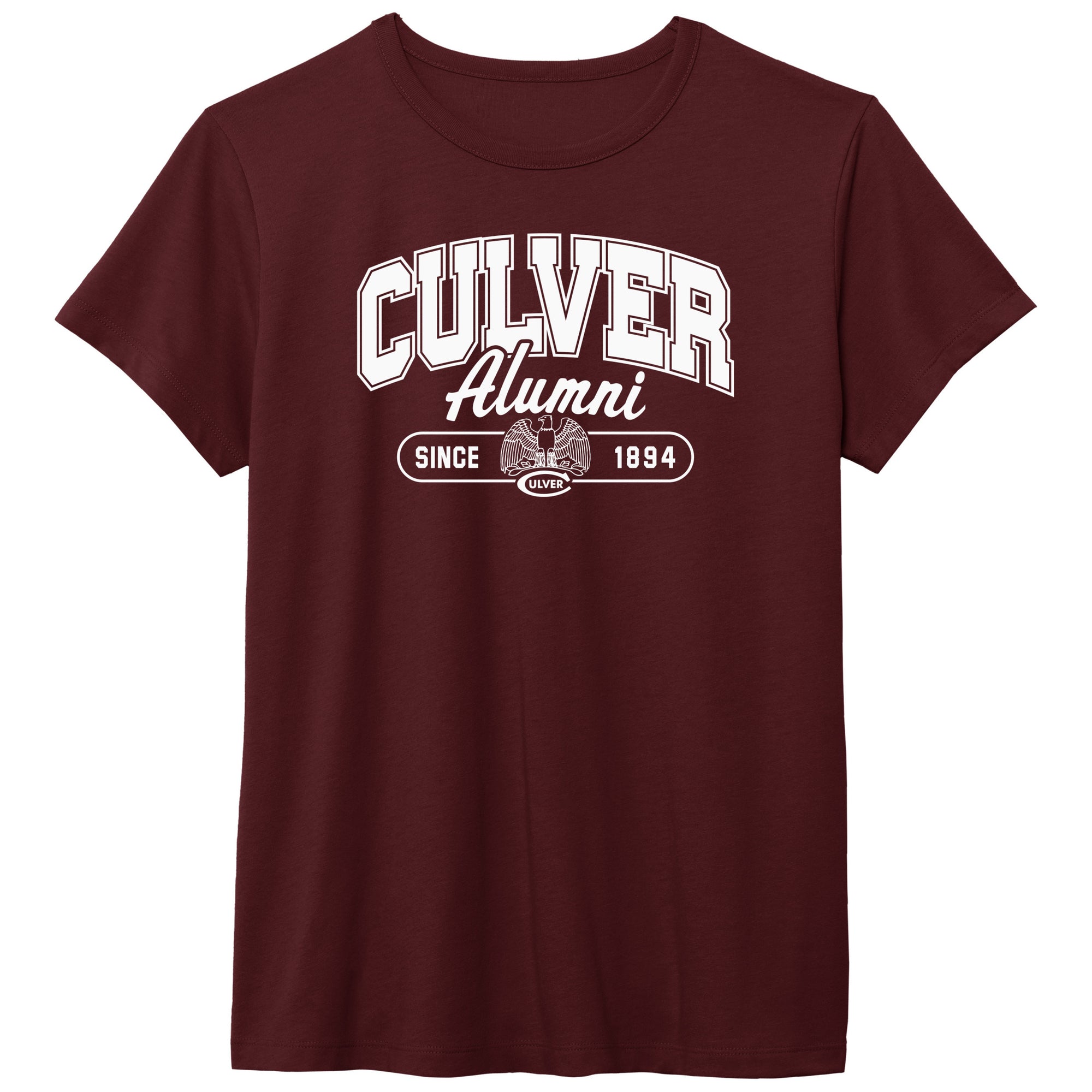 Alumni Essential Crew Neck Tee - Maroon