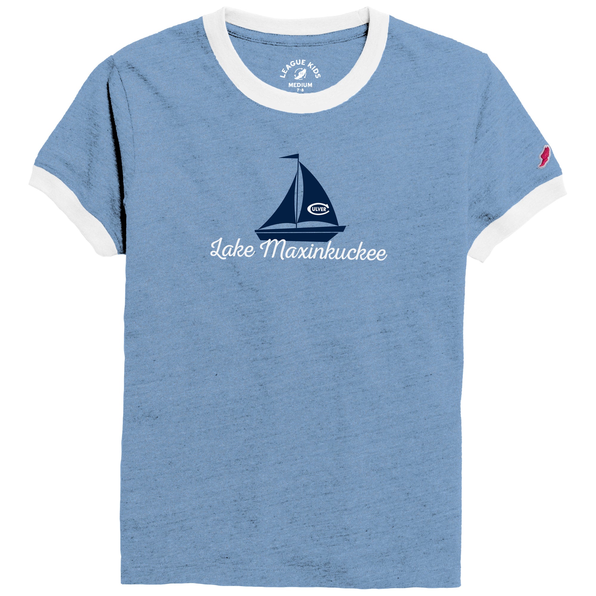 Sailing Youth Intramural Ringer Tee - Heather Power Blue