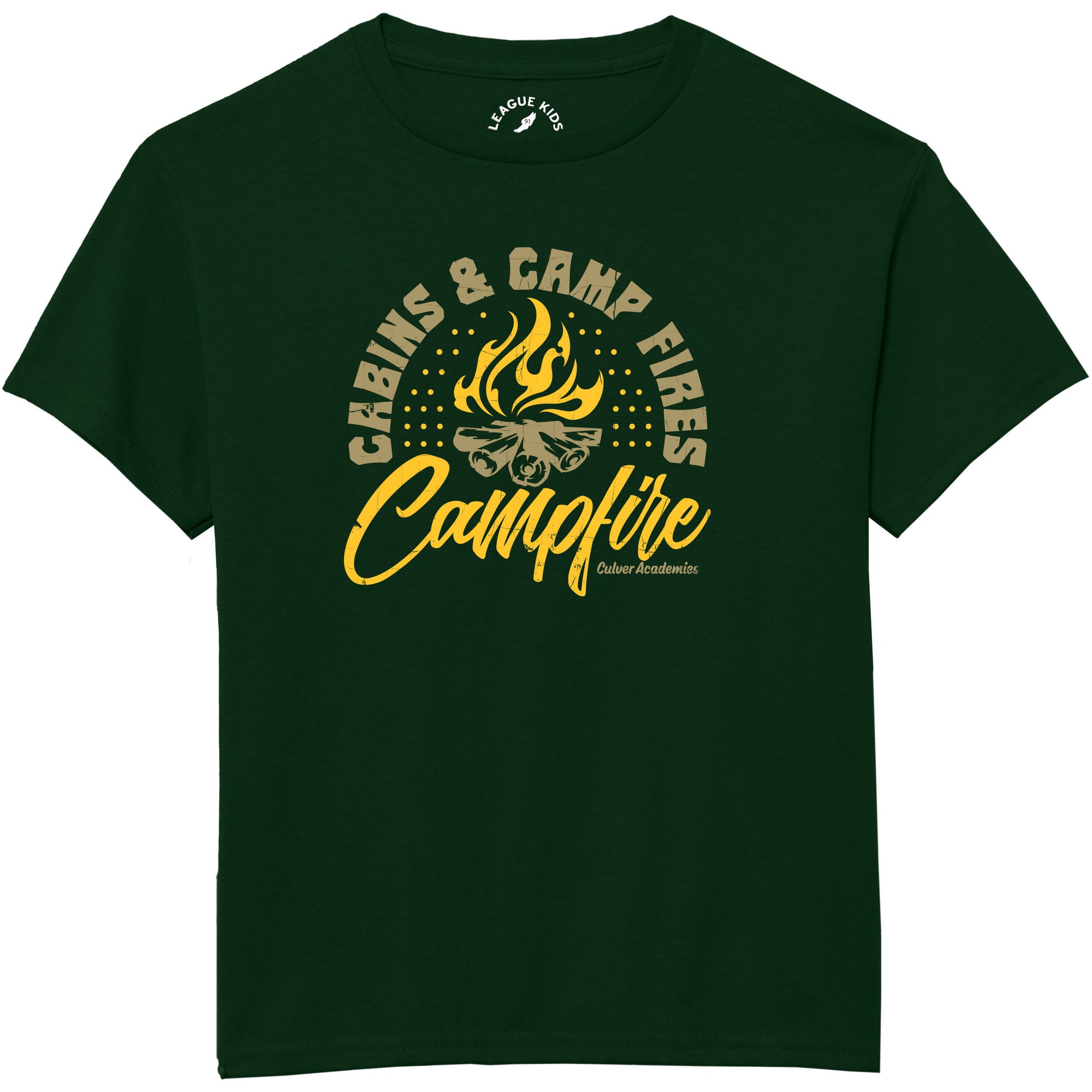 Youth Everyday Campfire Tee - Dark Green