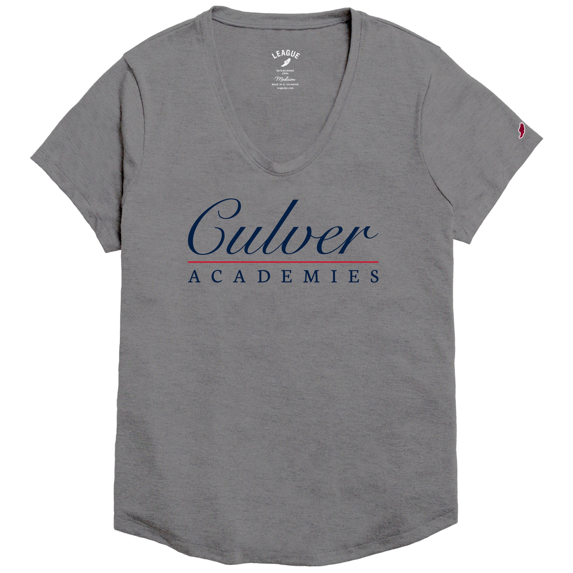 Culver Academies Tri-Flex Voop Tee - Heather Grey