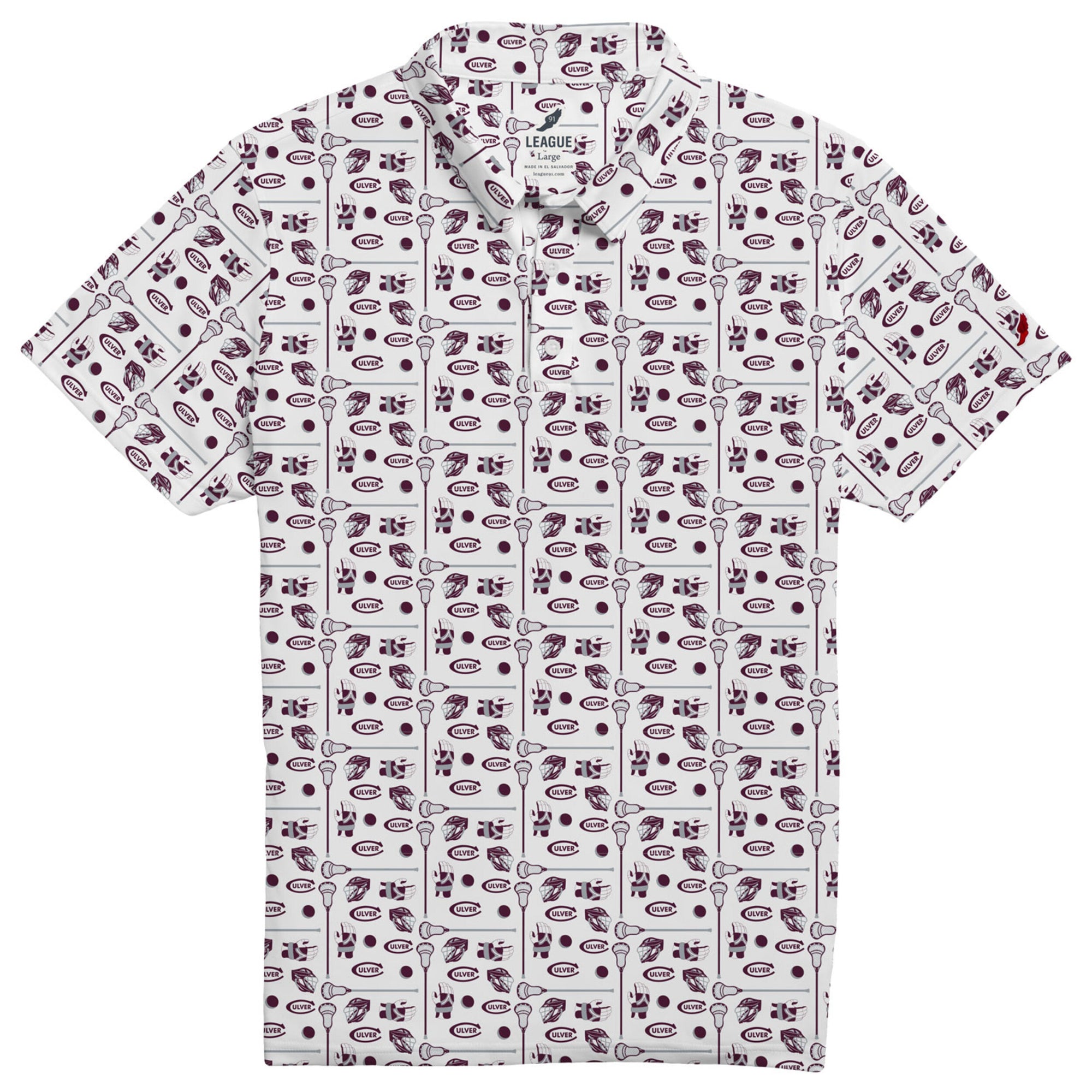 Culver Lacrosse Saturdays Polo - White