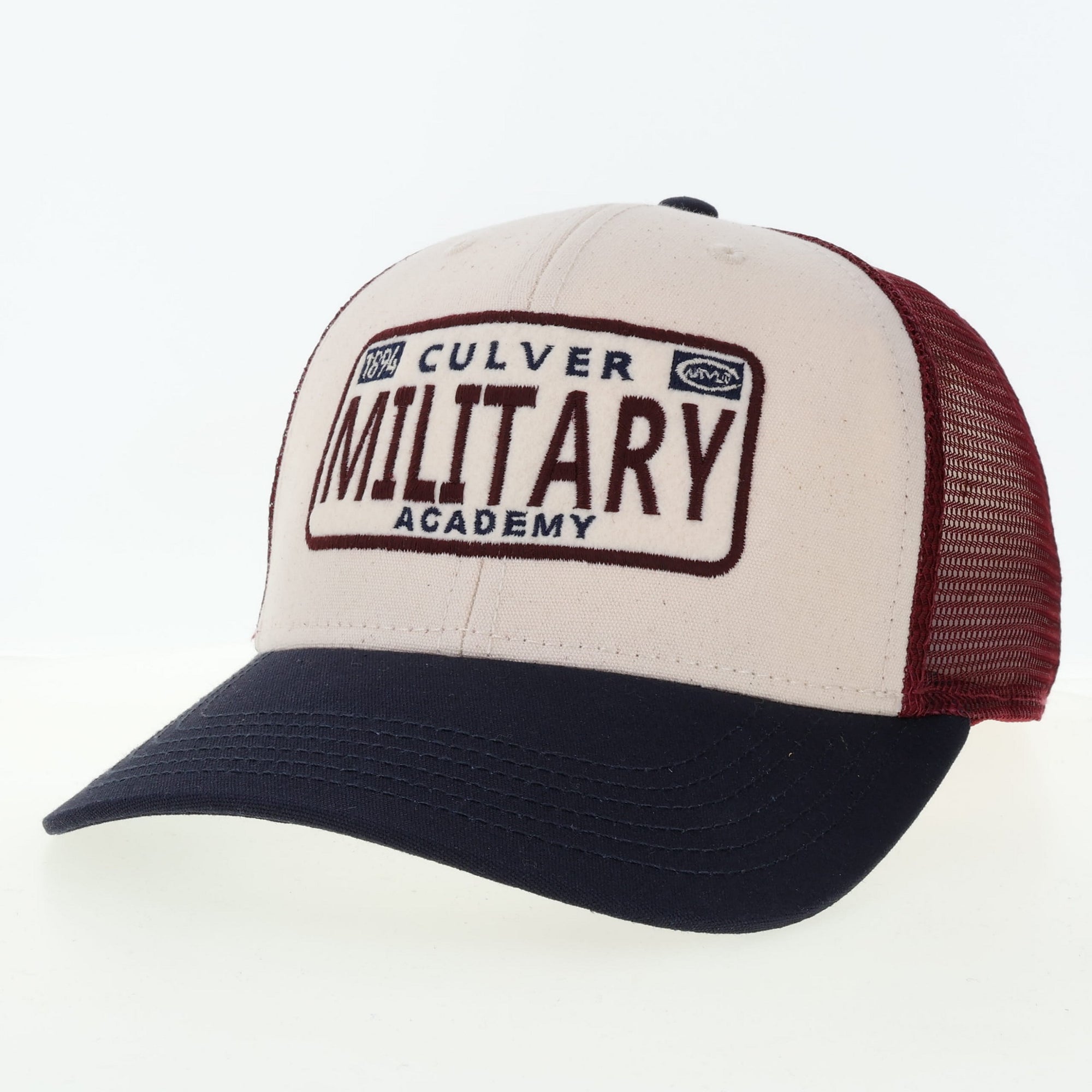 Mid-pro Snapback - Stone/Navy/Maroon