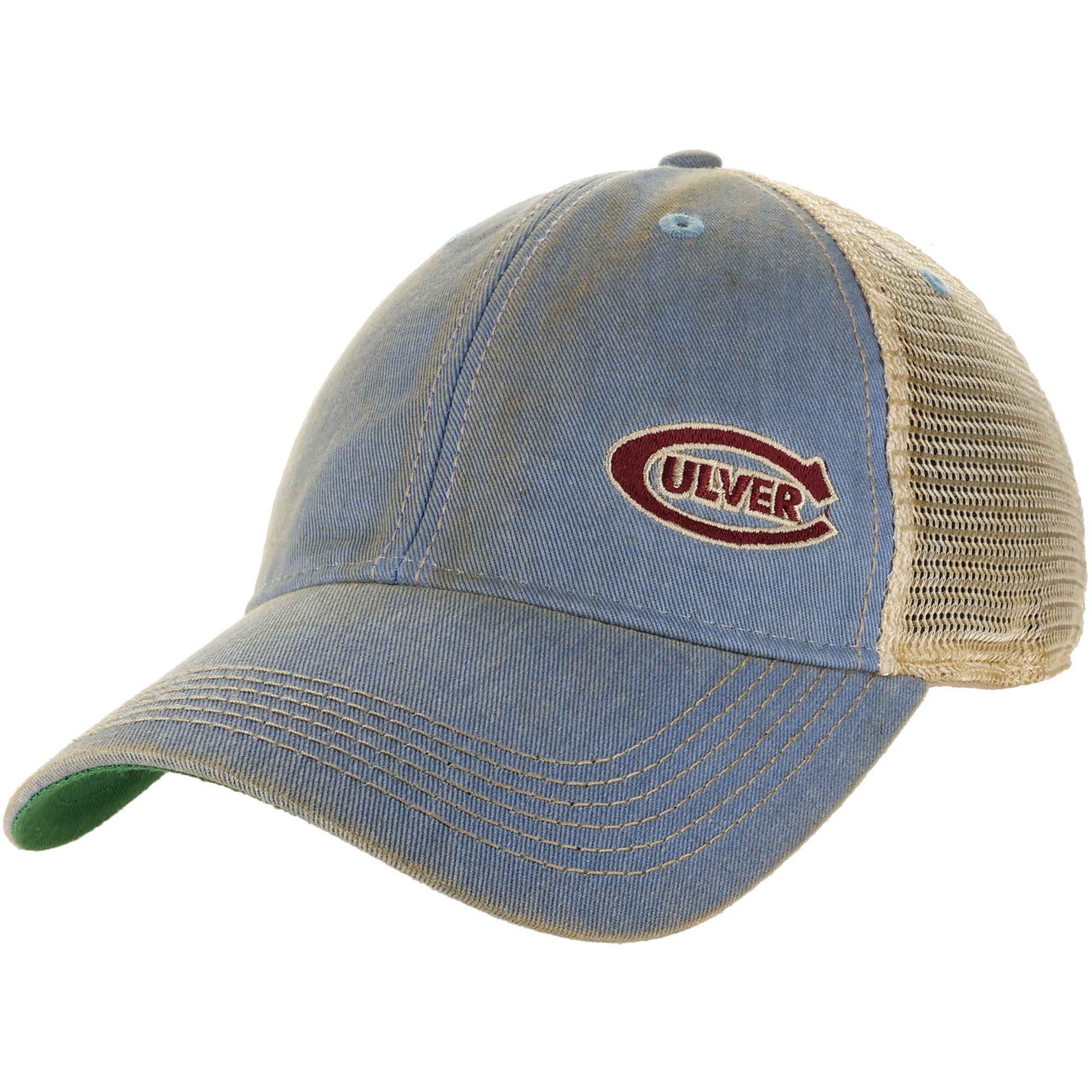 Embroidered Old Favorite Trucker Hat - Light Blue
