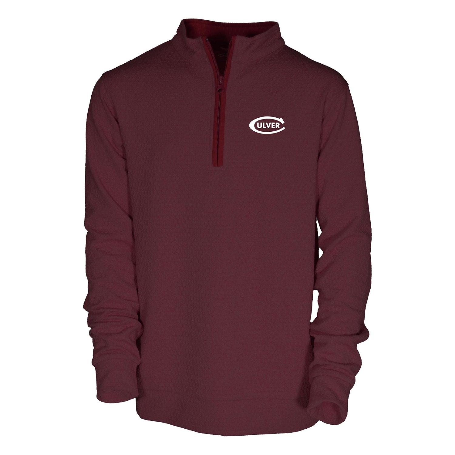 Sterling 1/4 Zip Honeycomb - Maroon