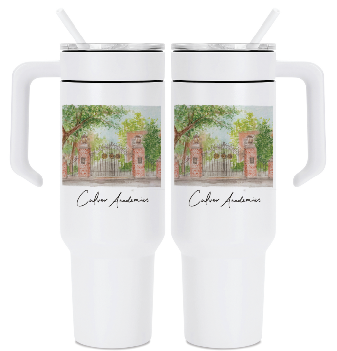 Laura Wilcox Desgins Dual Tumbler - White - 48oz