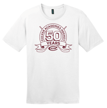 50 Years of Culver Hockey Tee - White