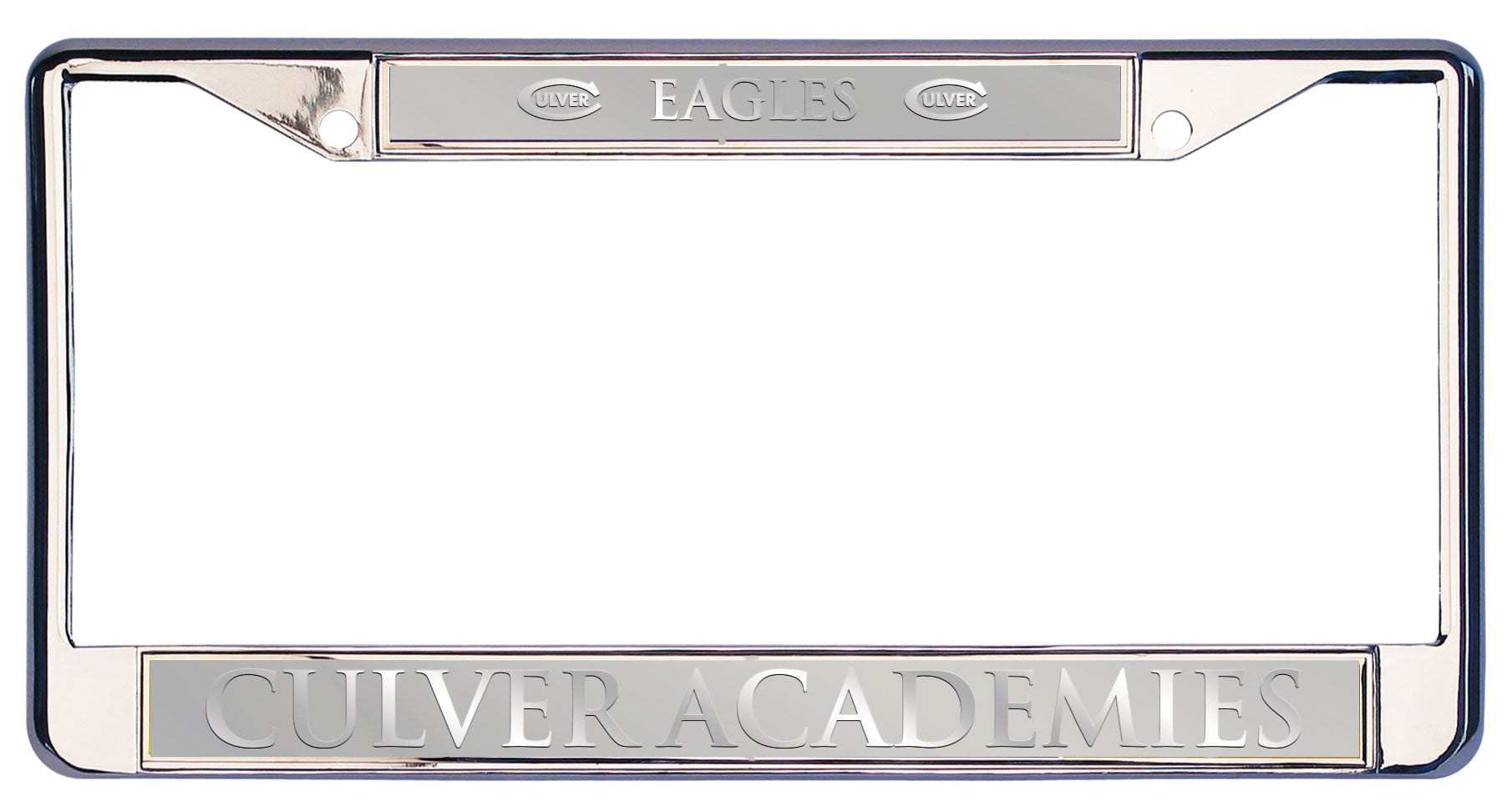 Culver Academies Executive License Plate - Silver