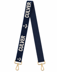 Fan Glam Beaded Strap – Navy & White Anchor