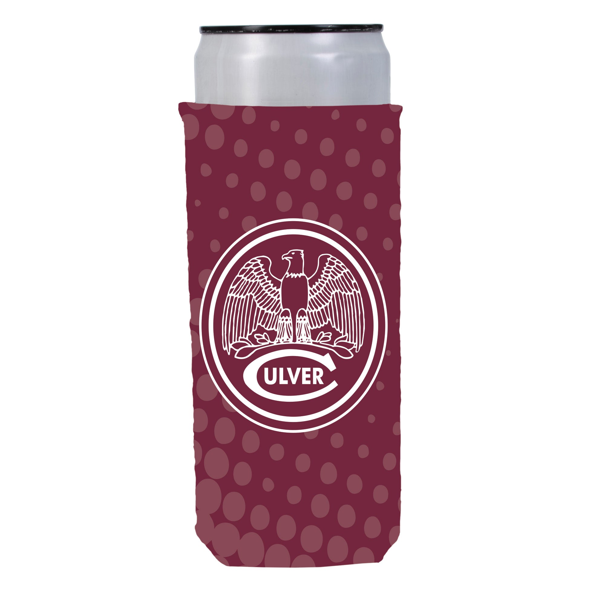 Culver Eagle Britex Slim Can Kooler - Maroon