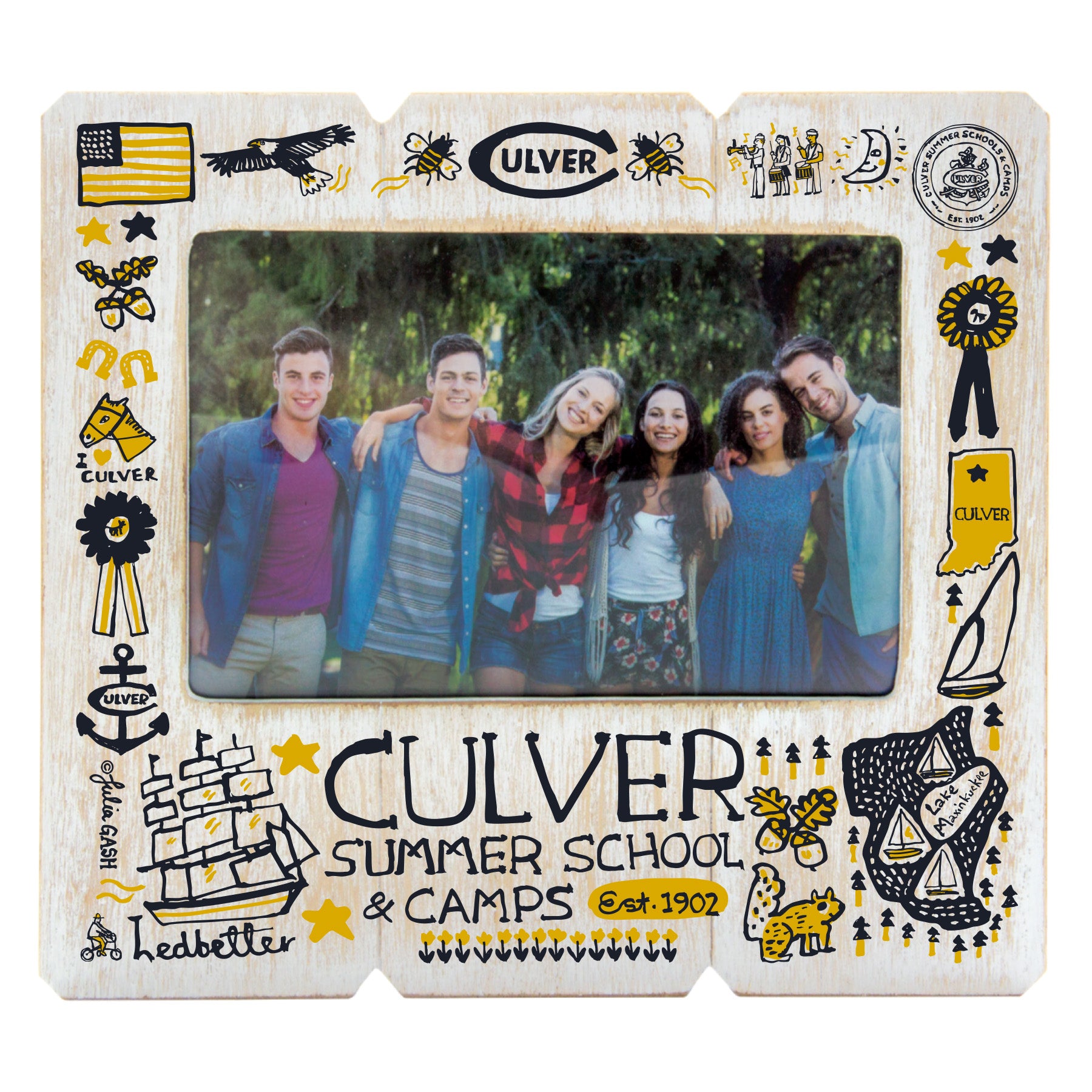 Julia Gash CSSC Distressed Wood Frame - 4x6