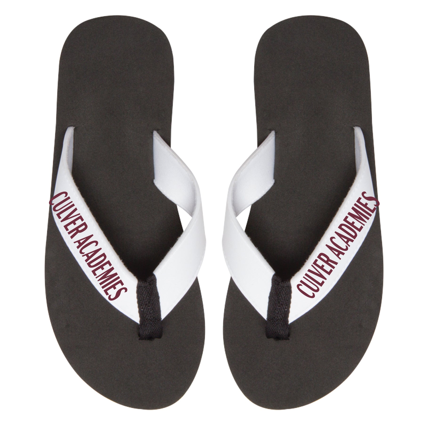 Culver Deluxe Flip Flops- Black/White