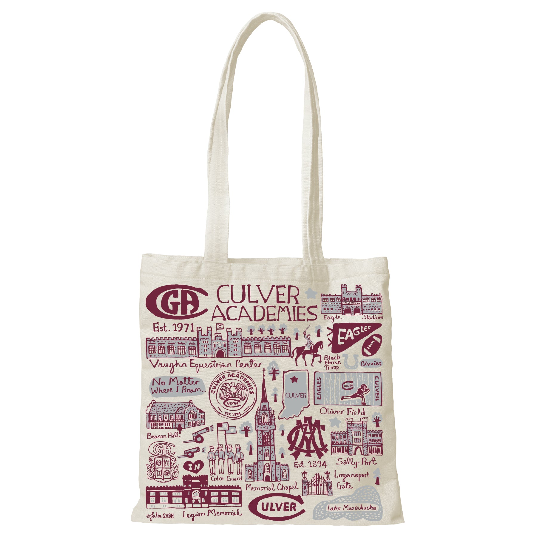 Julia Gash Culver Natural Canvas Slim Tote