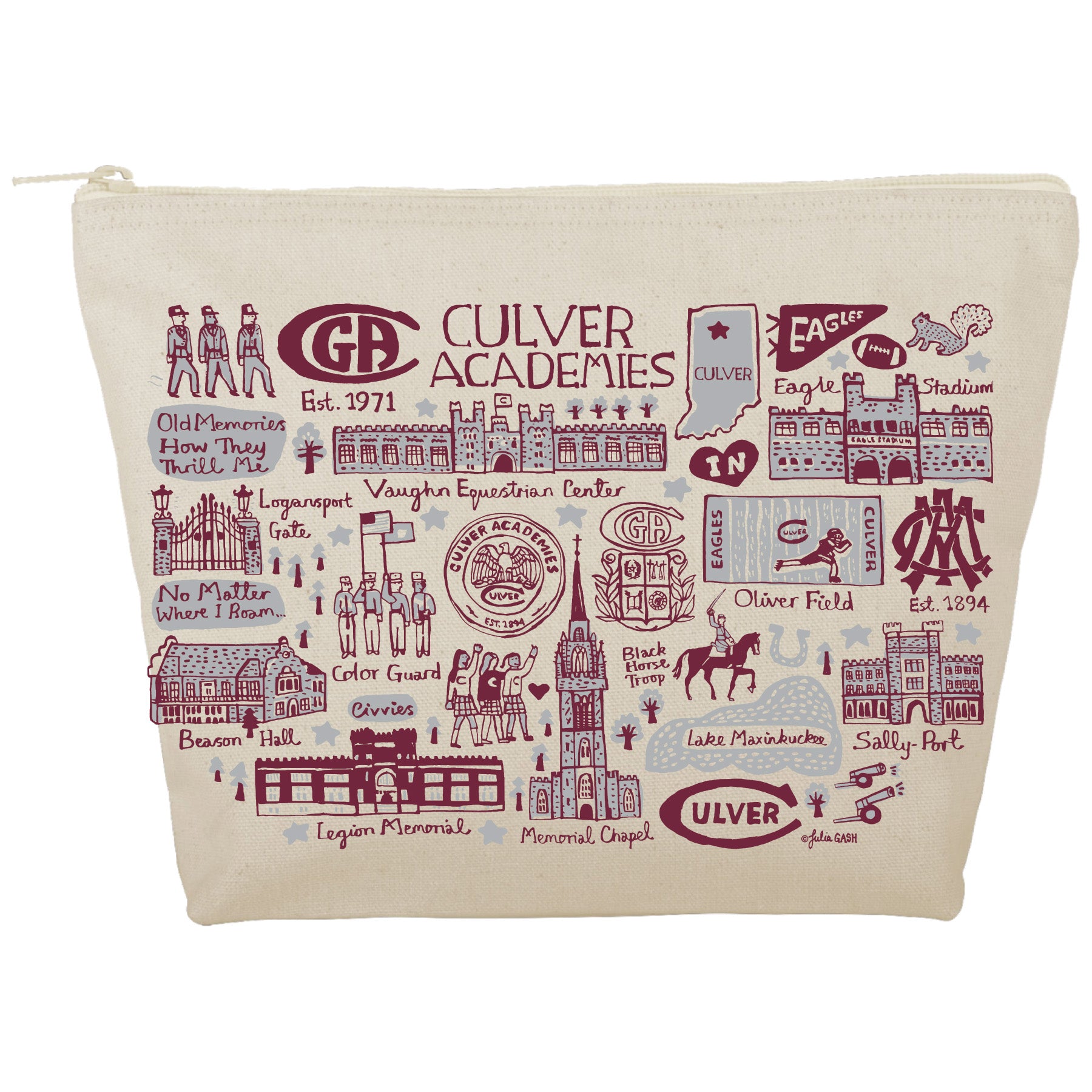 Julia Gash Mae Canvas Zipper Case