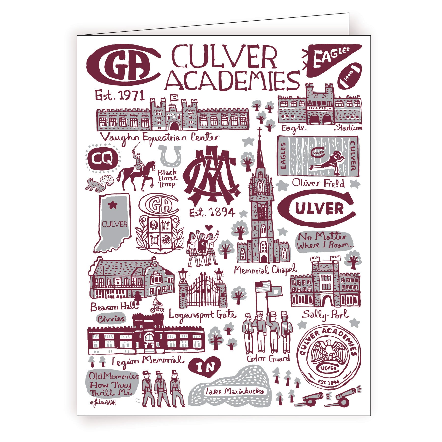 Culver Academies Julia Gash Note Cards - 10 Pack