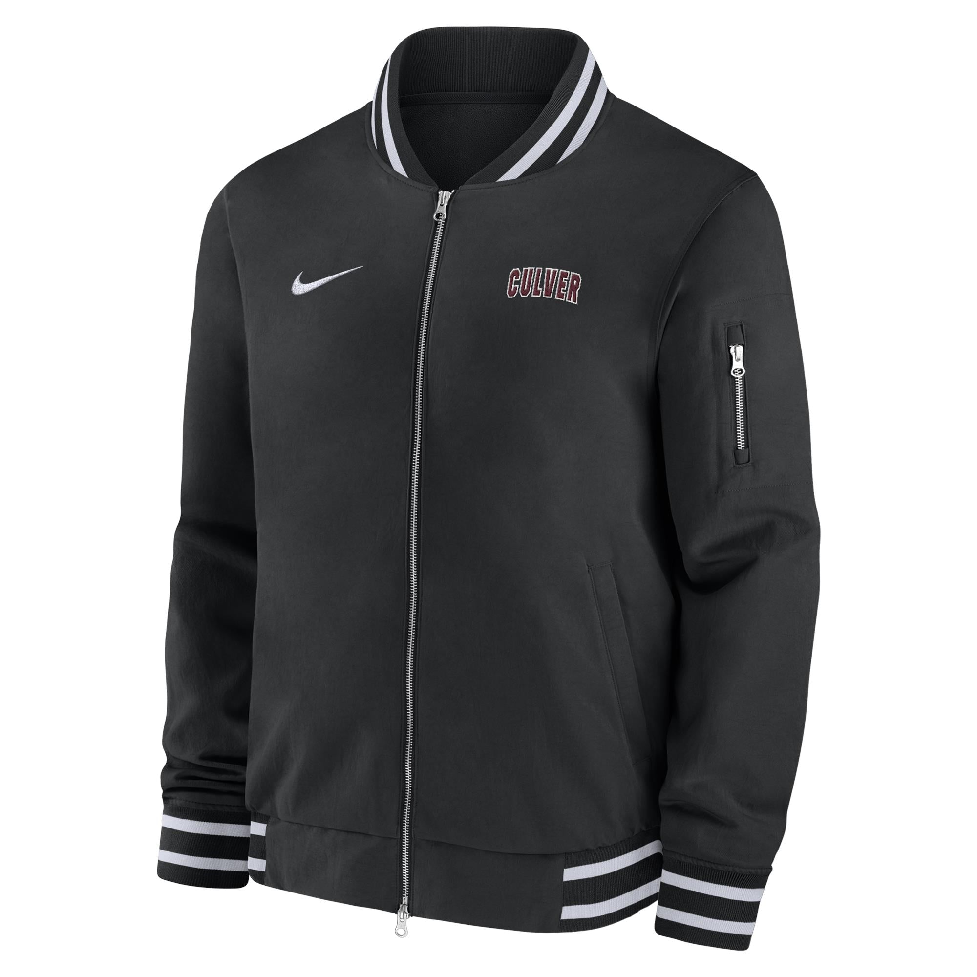 Culver -C Coaches Nike Bomber Jacket - Black & White Accents