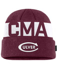Nike CMA Utility Beanie- Maroon / White