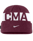 Nike CMA Utility Beanie- Maroon / White