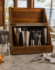 Madison Acacia Wood Tabletop Bar Set - 19 Piece