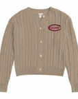 Women's Renew Cable Knit Cardigan- Warm Sand