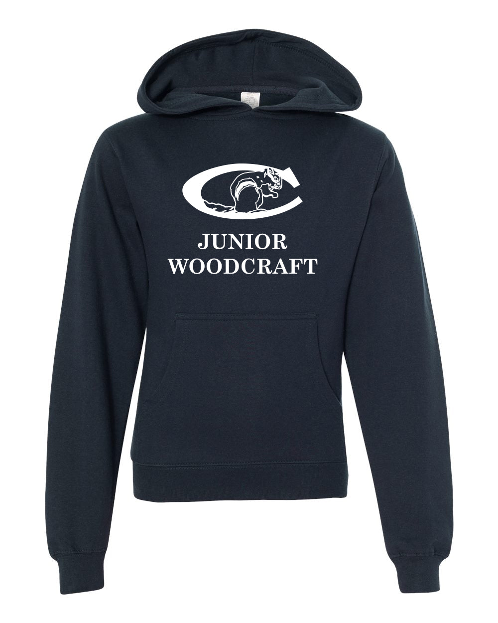 Youth Junior Woodcraft Chipmunk Hoodie - Navy