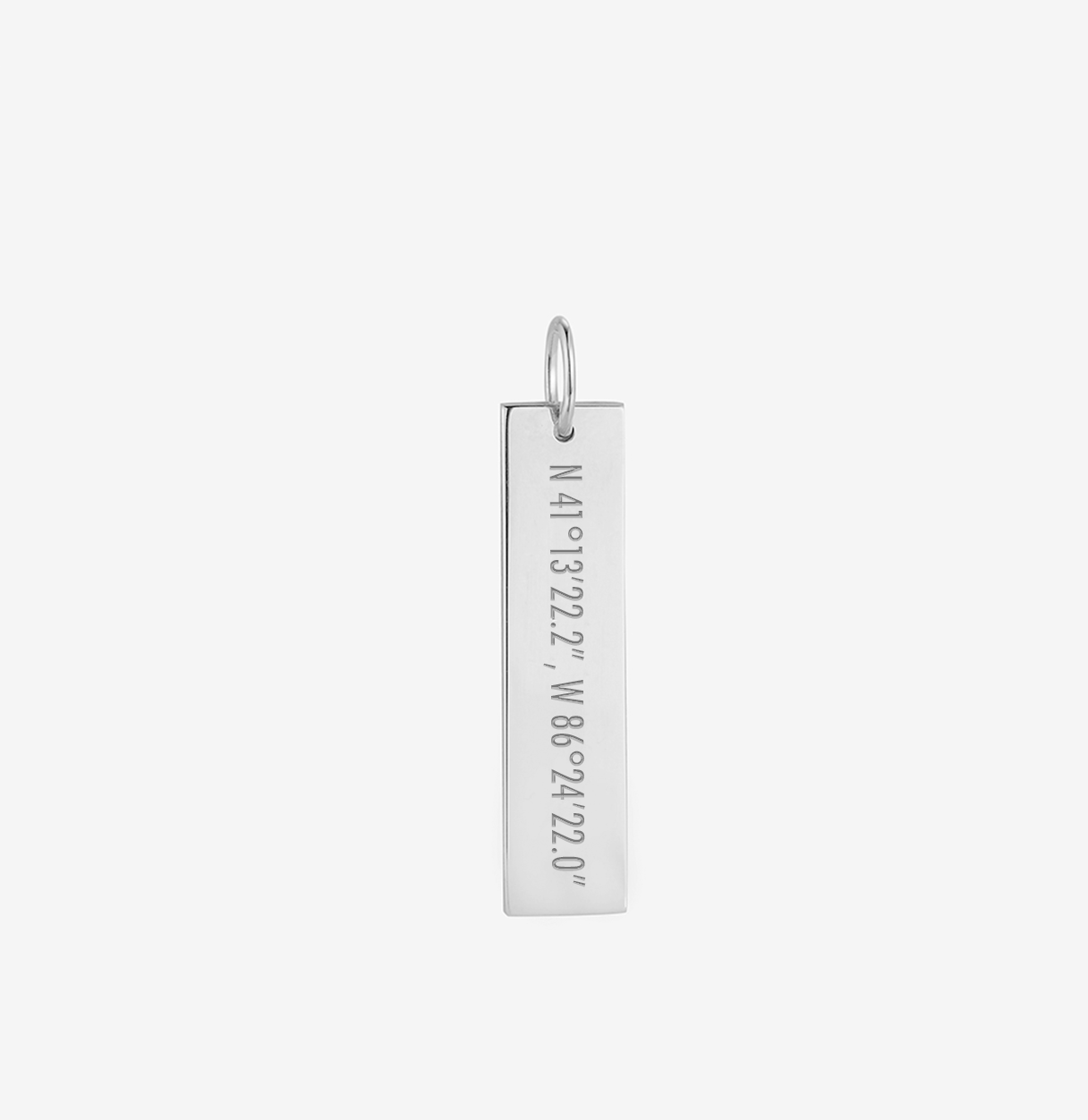 Naval Building Culver Coordinates Bar - Sterling Silver