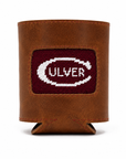 Smathers & Branson Leather Needlepoint Culver Can Cooler