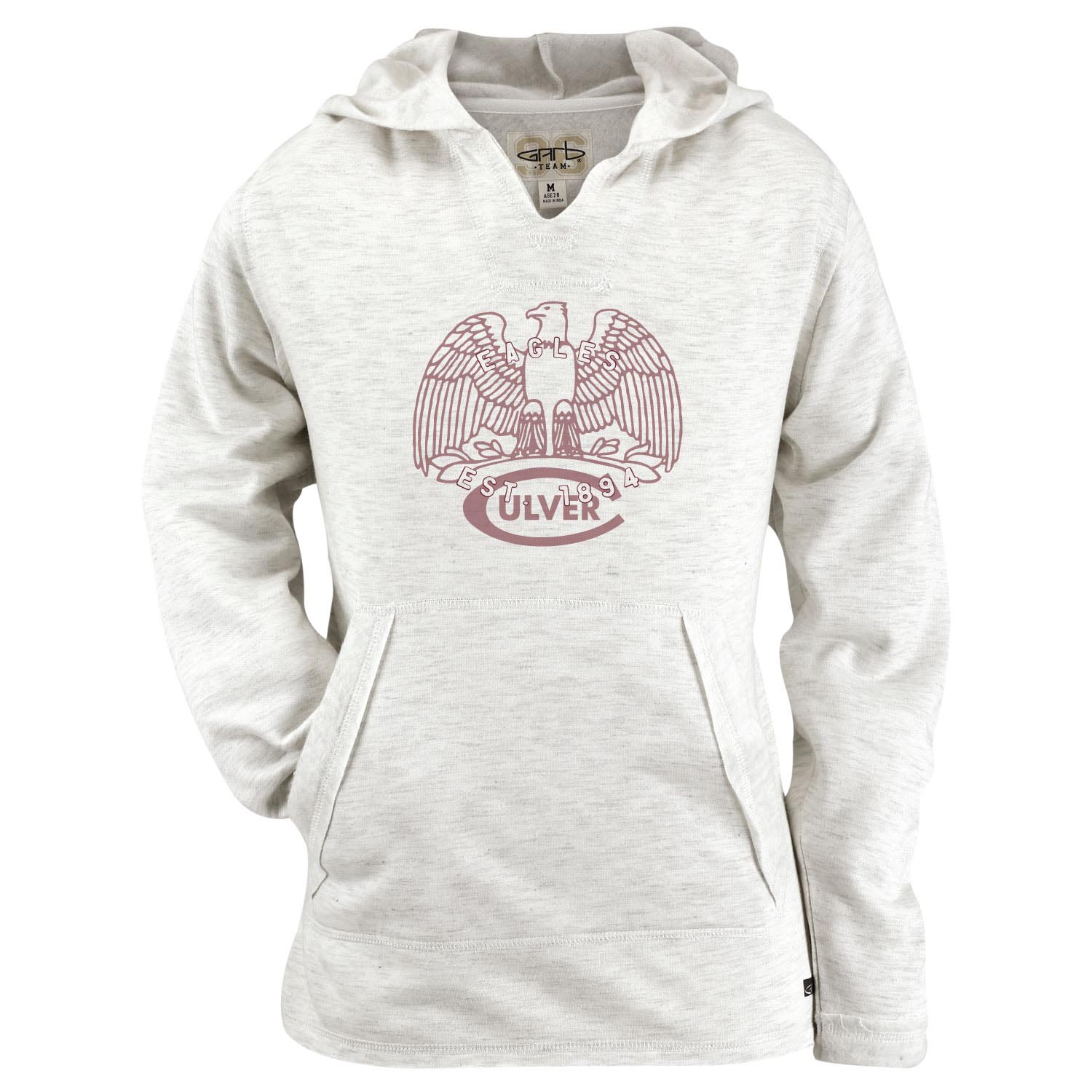 Hadley Raw Edge Hoodie With Kangaroo Pocket - Natural