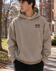 Ember Pigment Dyed Oversized Hoodie- Beige