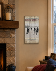 Vintage Hockey Plank Sign - 11" x 20"