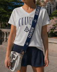 Fan Glam Beaded Strap – Navy & White Anchor