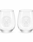 Culver Eagle Stemless Wine Glasses Set of 2 -20oz