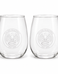 Culver Eagle Stemless Wine Glasses Set of 2 - 15oz