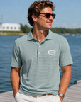 Peter Millar Men's Jubilee Striped Polo - Snow Pea