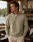 Vintage Fleece 1/4 Zip Sweatshirt - Sage