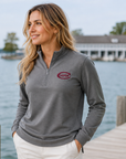 Peter Millar Women's Perth Collegiate 1/4 Zip - Iron