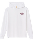Johnnie-O Talon Prep-formance Long Sleeve Hoodie- White