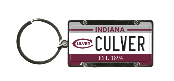 Culver Eagles License Plate Keychain
