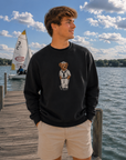 Naval Bear Crew Dog Sweatshirt - Navy