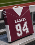 Jersey Fabric Covered Stadium Seat - Maroon