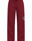 Classic Straight Leg Pants - Dark Maroon