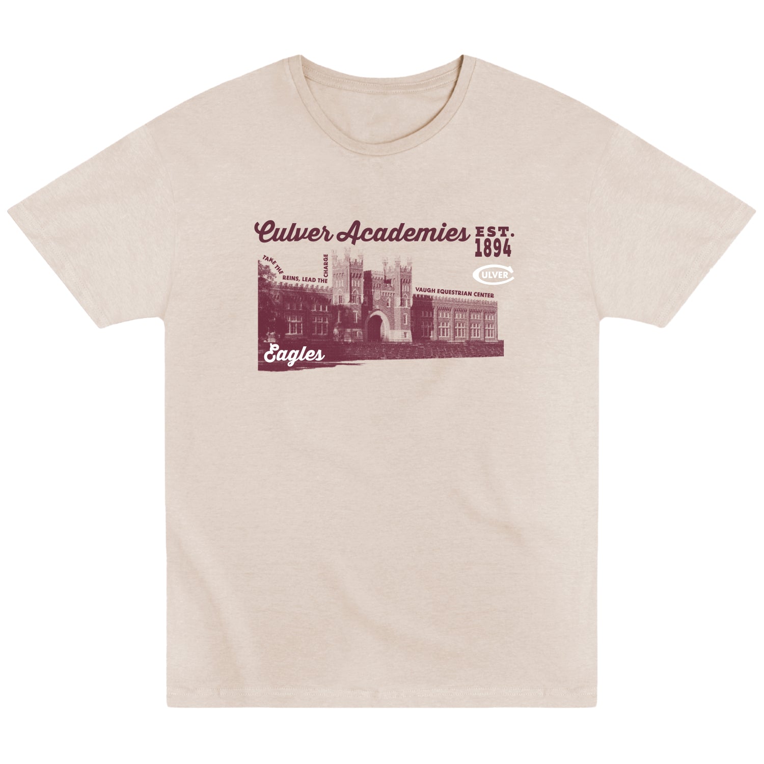 Vaughn Equestrian Center Sports Fan Tee - Bone