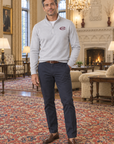 Peter Millar Men's Perth Performance 1/4 Zip - Gale Grey
