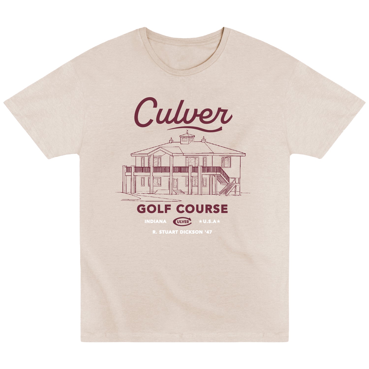 Golf House Sports Fan Tee  - Bone