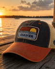 Sunset Old Favorite Hat- Navy & Orange