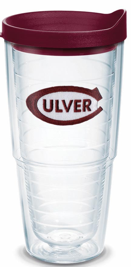 Tervis Tumbler with Maroon Lid - 24 oz