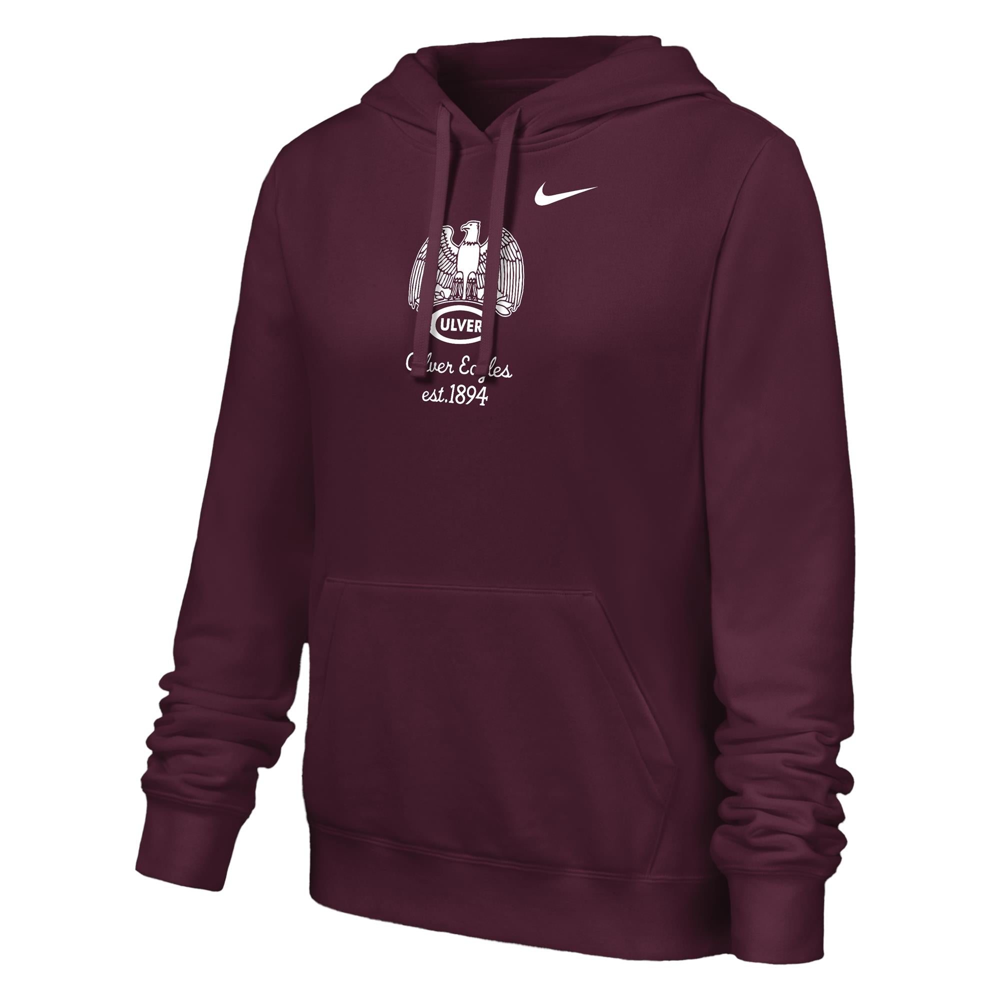 Nike Women's Club Fleece Hoodie - Maroon